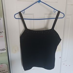 Valerie Stevens Women Tank Top WOOLMARK  Black Great Condition